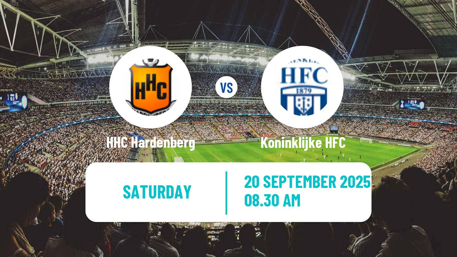 Football Dutch Tweede Divisie HHC Hardenberg - Koninklijke HFC