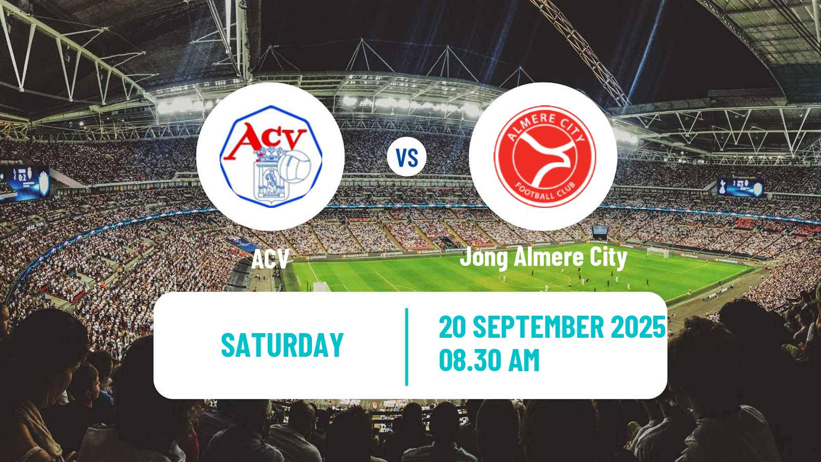 Football Dutch Tweede Divisie ACV - Jong Almere City