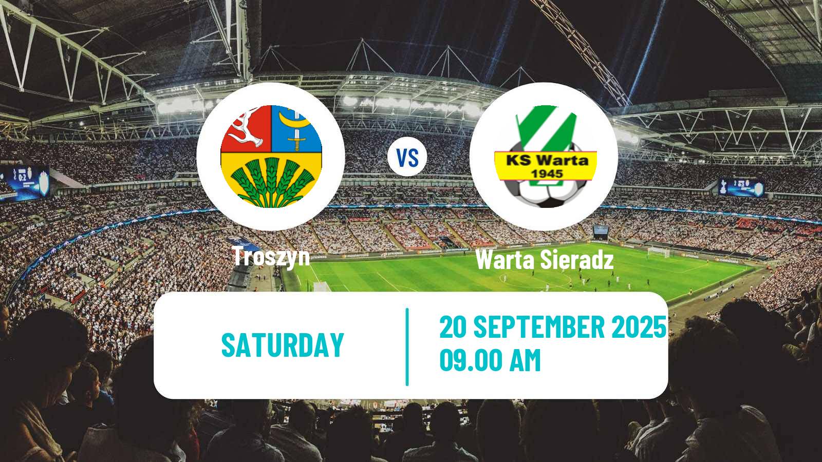 Football Polish Division 3 - Group I Troszyn - Warta Sieradz