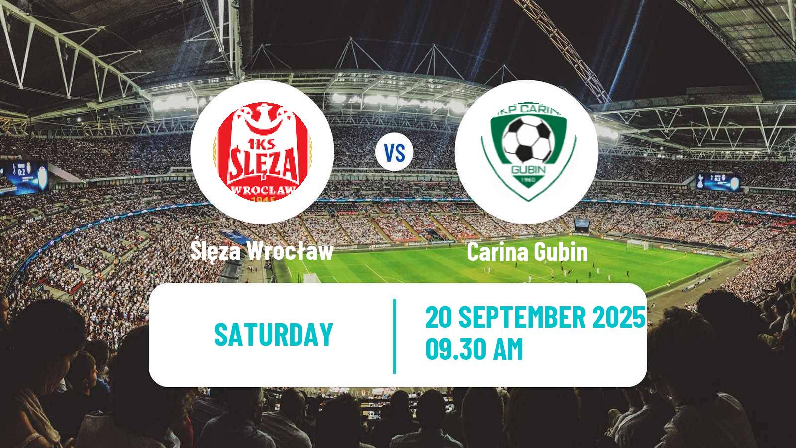 Football Polish Division 3 - Group III Ślęza Wrocław - Carina Gubin