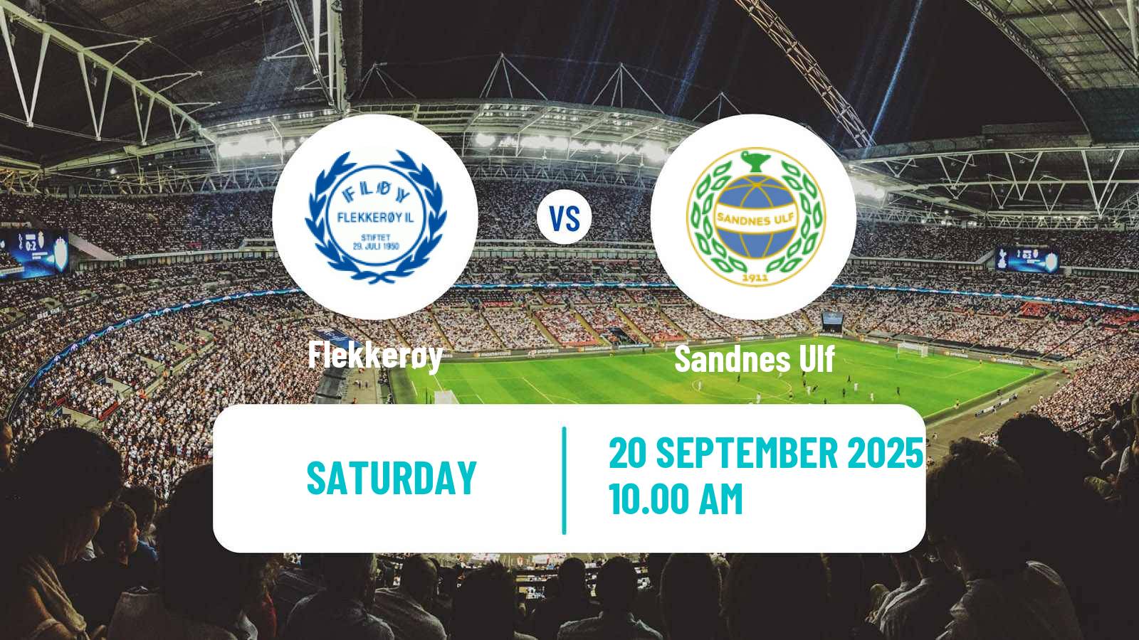 Football Norwegian Division 2 - Group 1 Flekkerøy - Sandnes Ulf