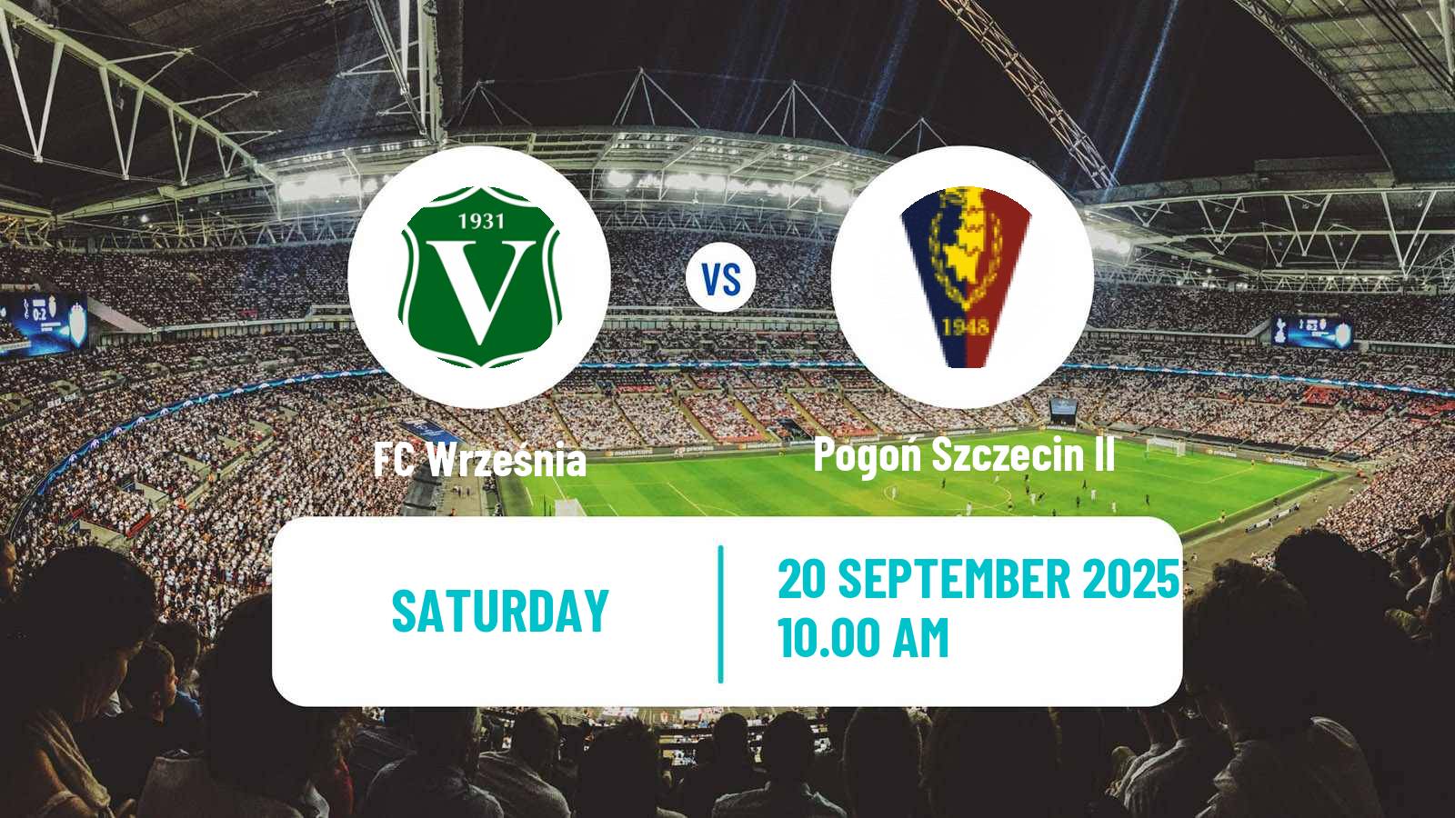 Football Polish Division 3 - Group II Września - Pogoń Szczecin II