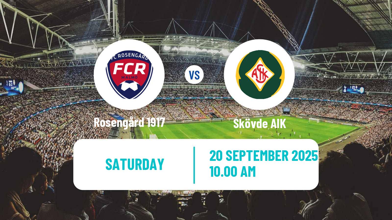 Football Swedish Division 1 Södra Rosengård 1917 - Skövde AIK