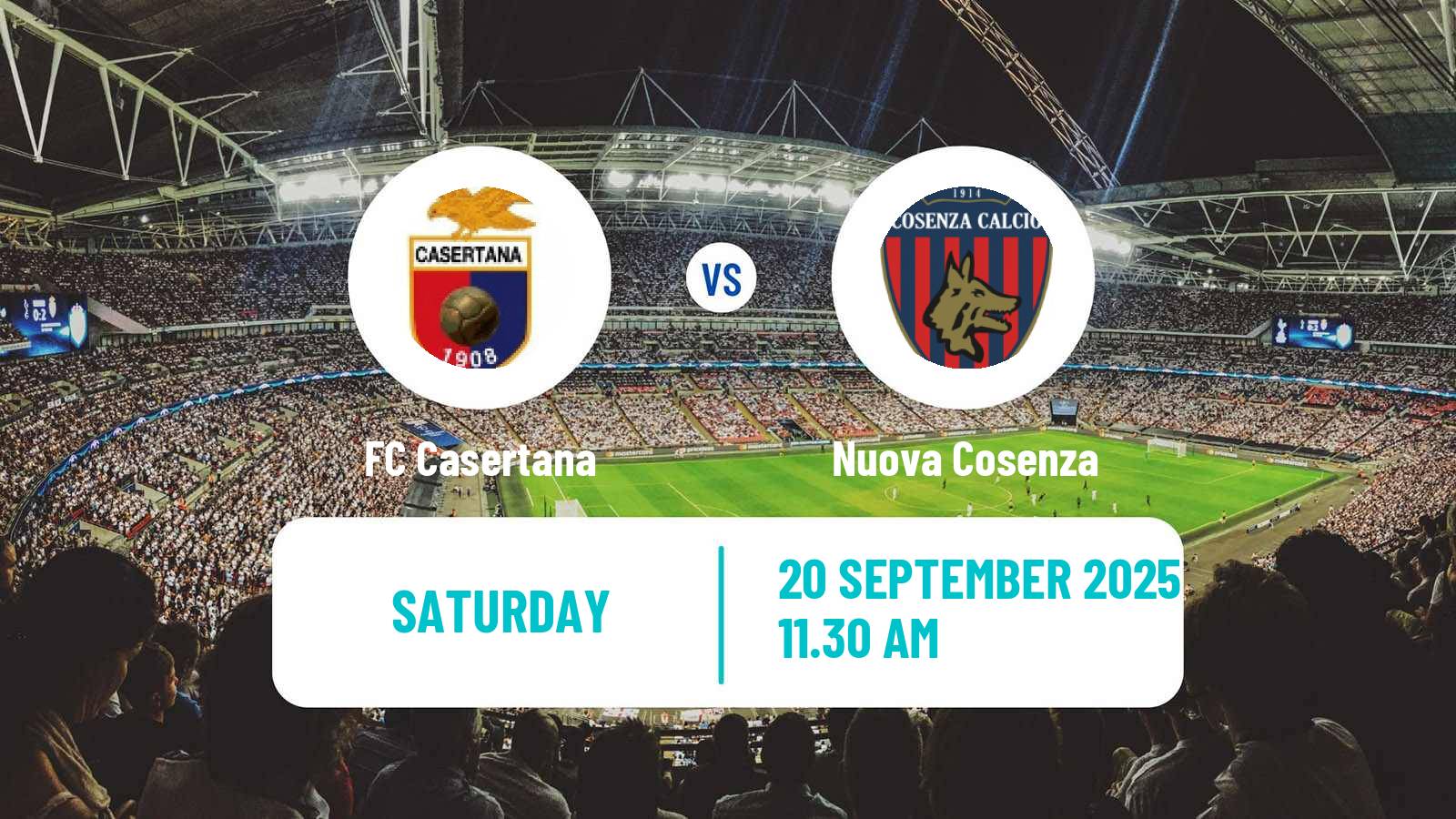 Football Italian Serie C Group C Casertana - Nuova Cosenza