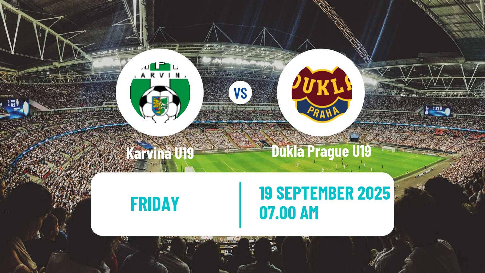 Football Czech U19 League Karviná U19 - Dukla Prague U19