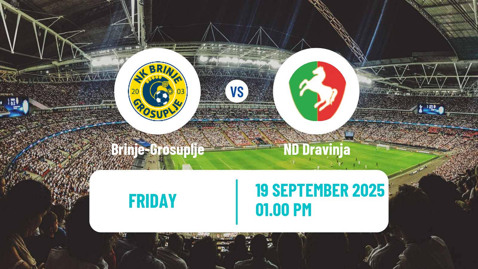 Football Slovenian 2 SNL Brinje-Grosuplje - Dravinja