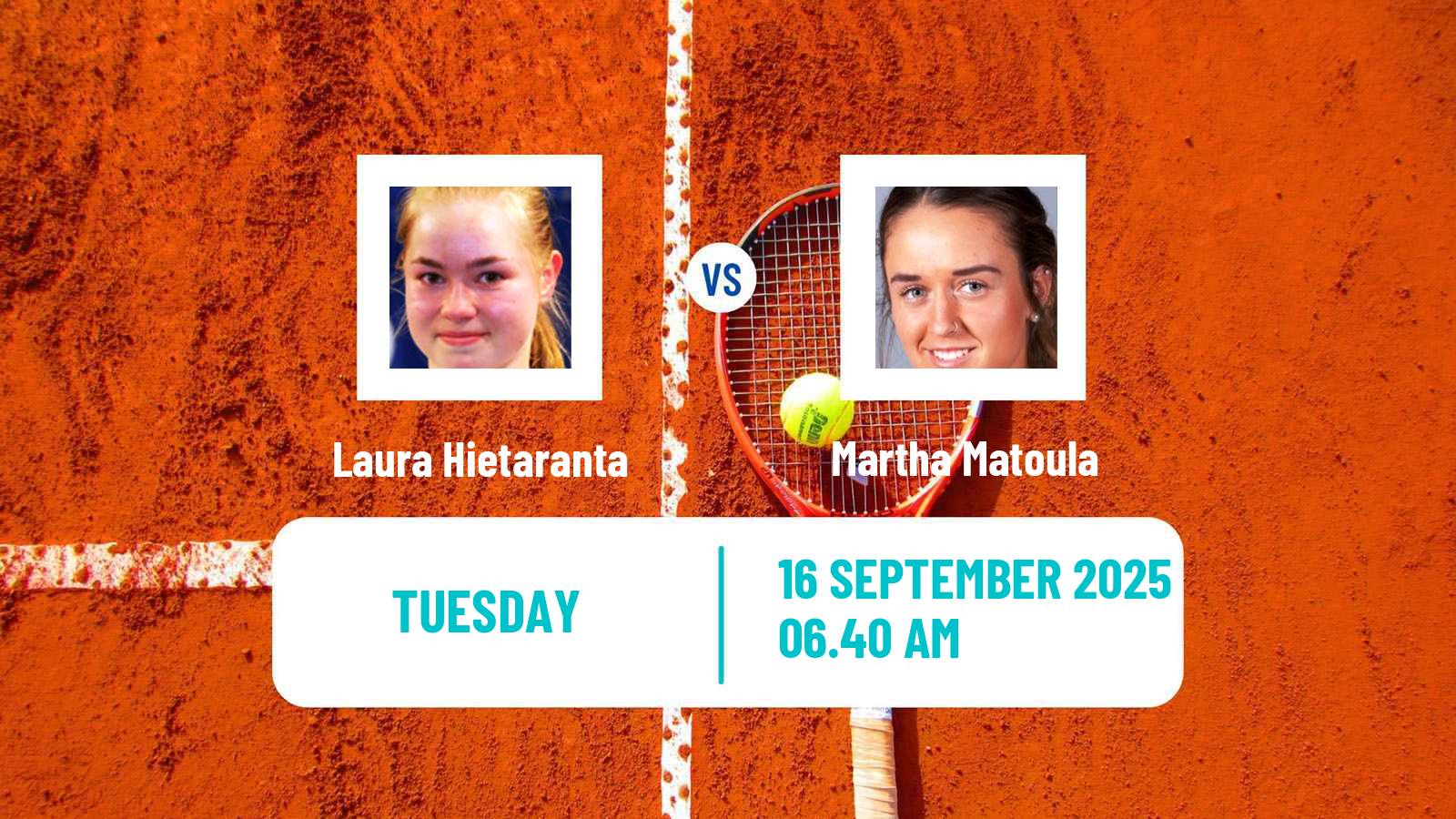 Tennis ITF W75 Kursumlijska Banja 3 Women Laura Hietaranta - Martha Matoula