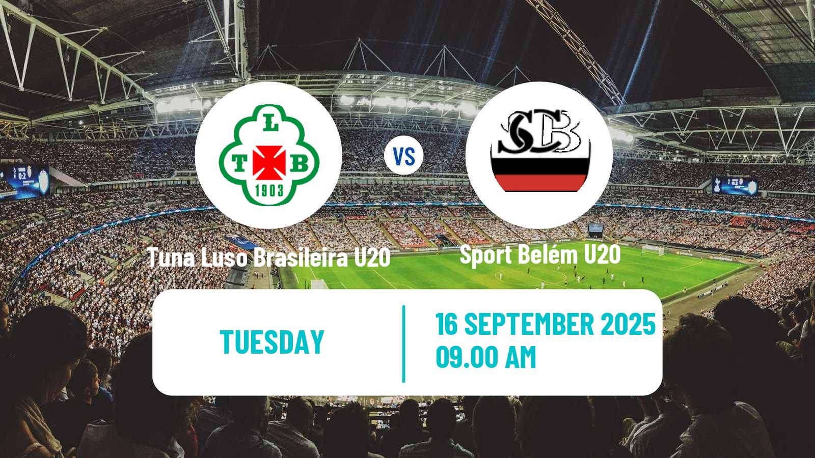 Football Brazilian Paraense U20 Tuna Luso Brasileira U20 - Sport Belém U20