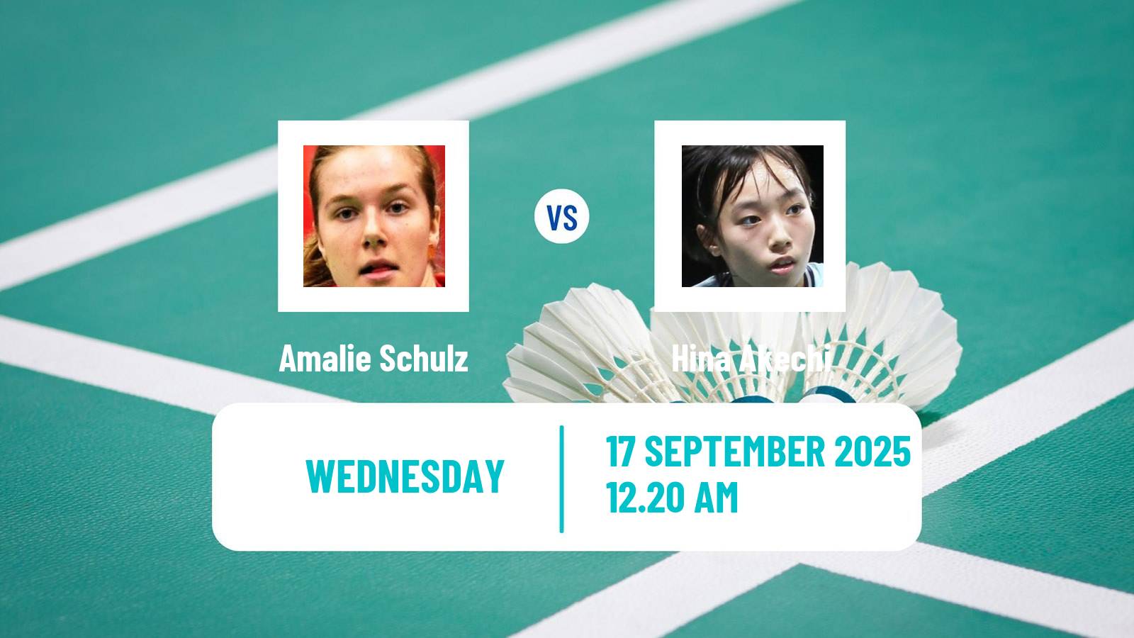 Badminton BWF World Tour Indonesia Masters 2 Women Amalie Schulz - Hina Akechi