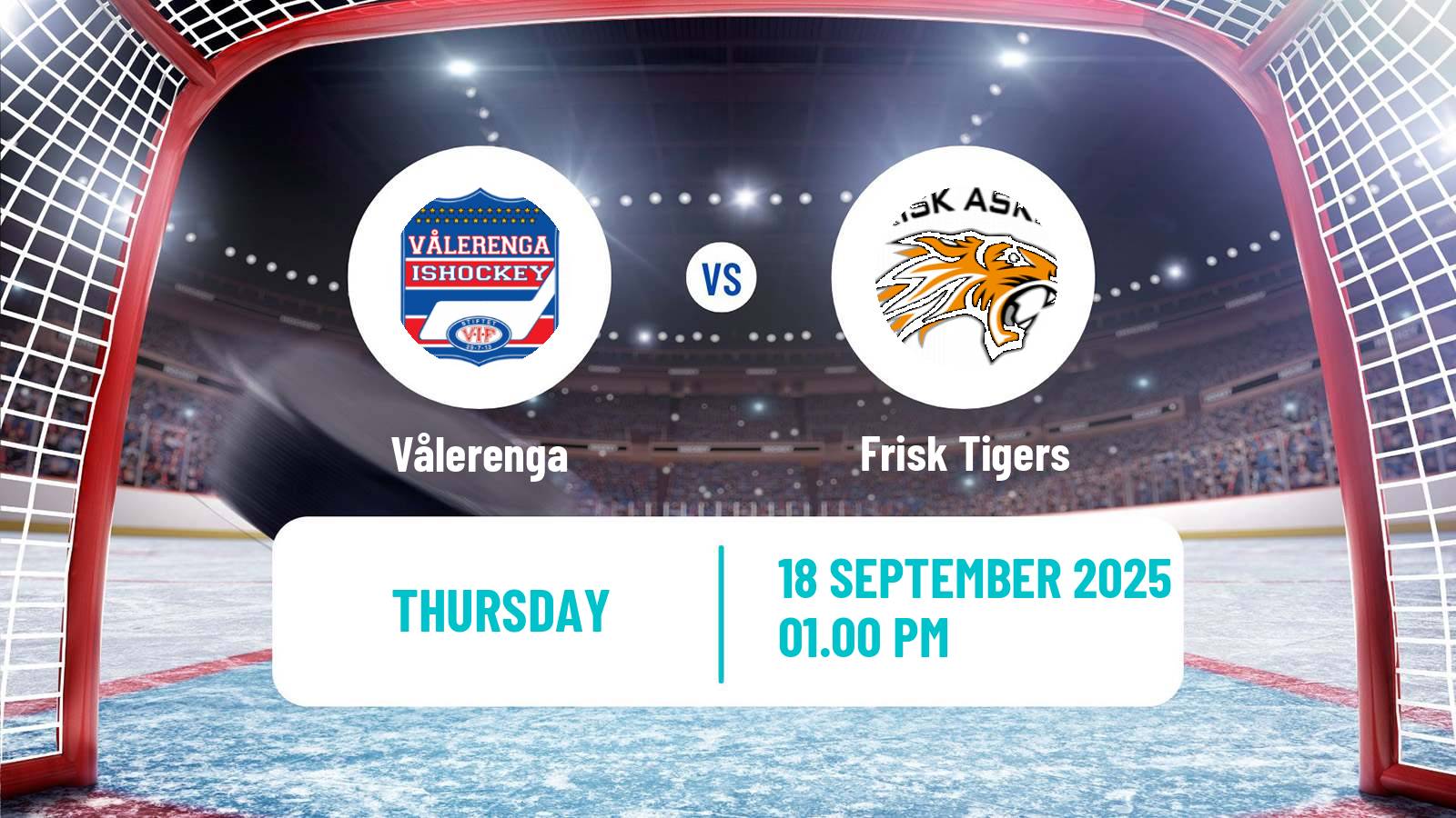Hockey Norwegian Ligaen Hockey Vålerenga - Frisk Tigers