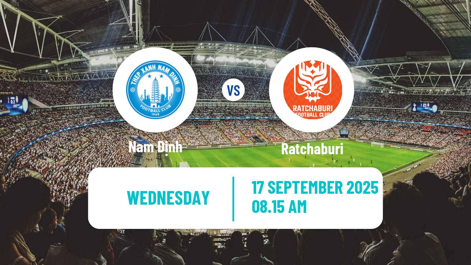 Football AFC Champions League 2 Nam Định - Ratchaburi