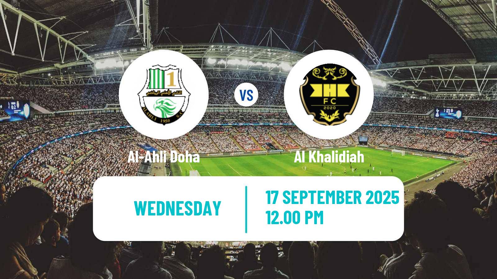 Football AFC Champions League 2 Al-Ahli Doha - Al Khalidiah