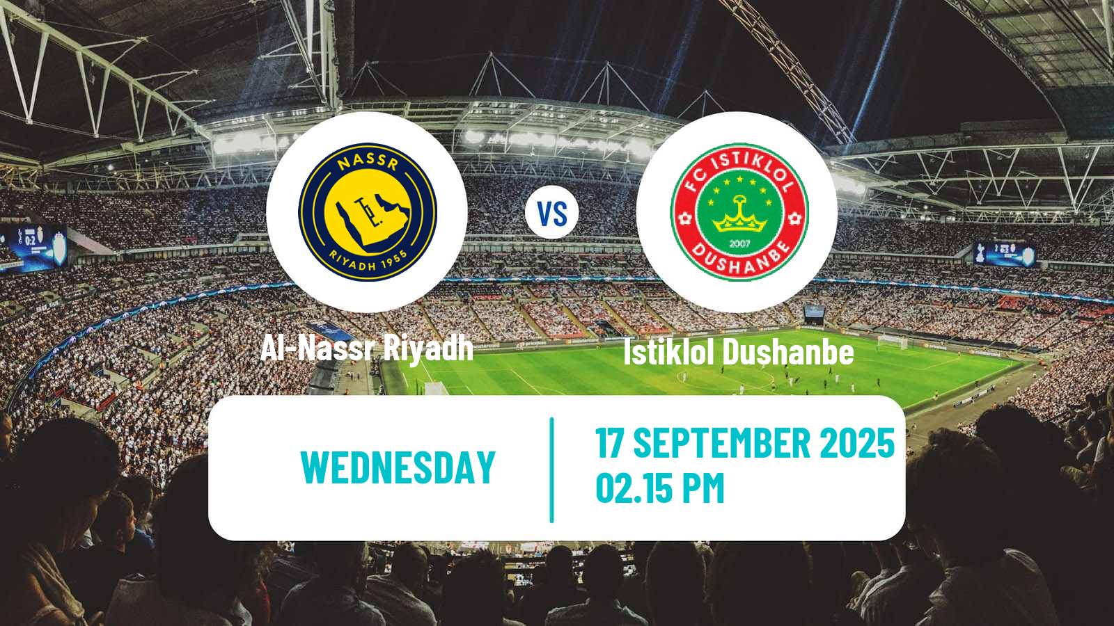 Football AFC Champions League 2 Al-Nassr Riyadh - Istiklol Dushanbe