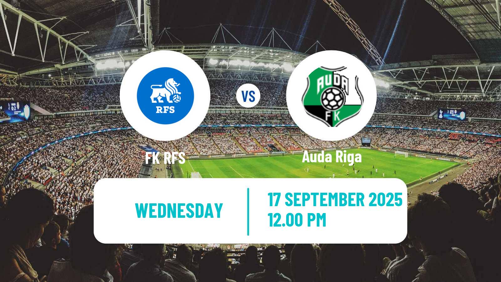 Football Latvian Cup RFS - Auda Riga