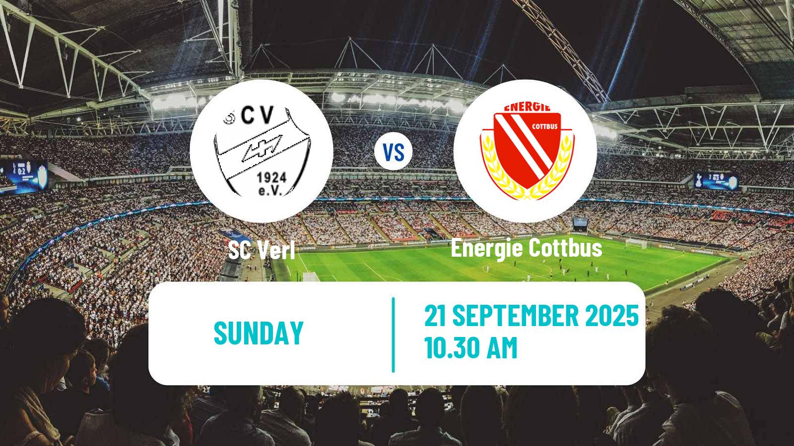 Football German 3 Bundesliga Verl - Energie Cottbus