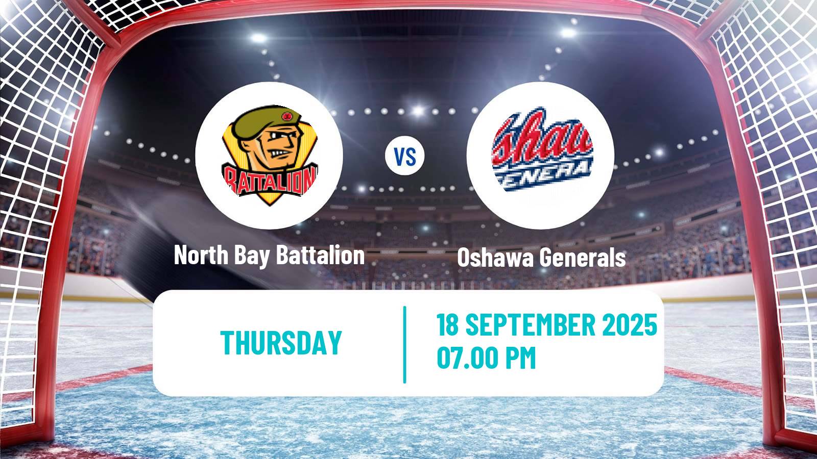 Hockey OHL North Bay Battalion - Oshawa Generals