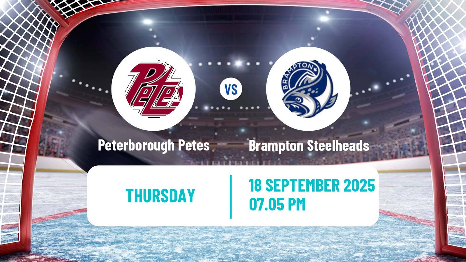 Hockey OHL Peterborough Petes - Brampton Steelheads