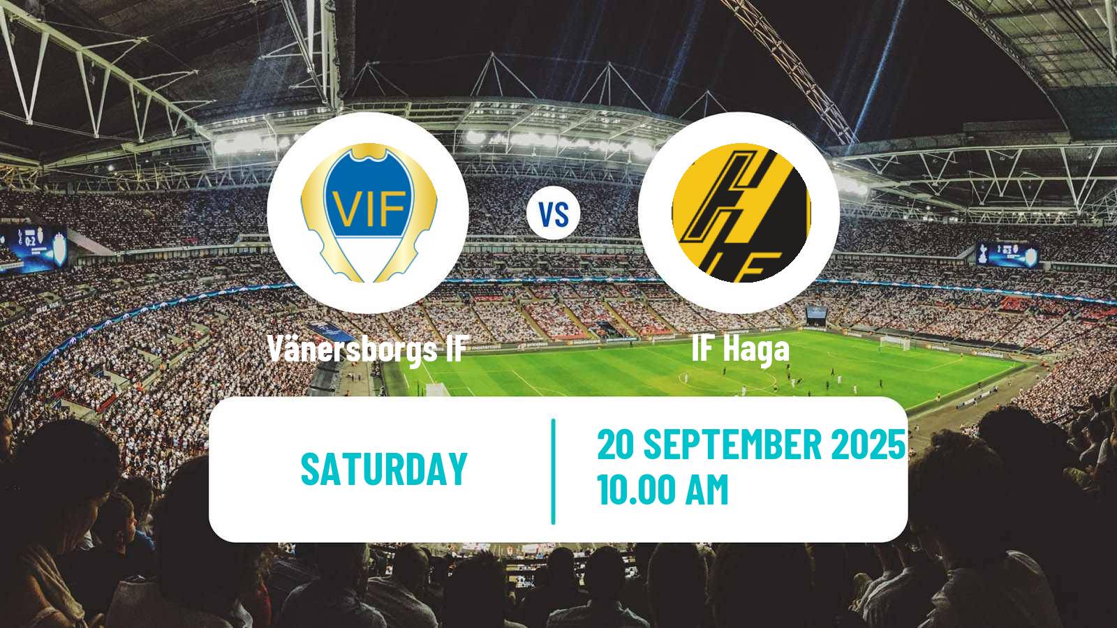 Football Swedish Division 2 - Norra Götaland Vänersborgs IF - Haga