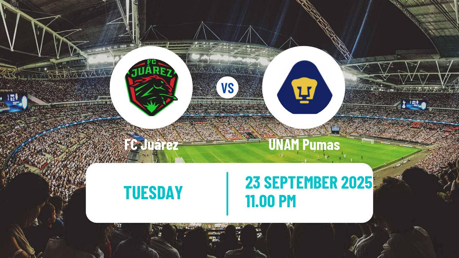 Football Mexican Liga MX Juárez - UNAM