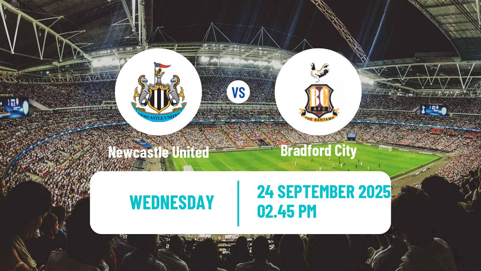 Football English League Cup Newcastle United - Bradford City