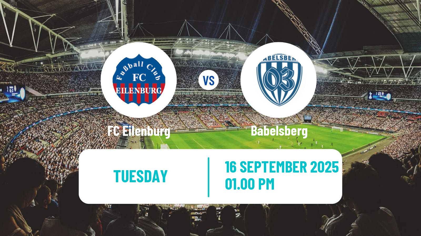Football German Regionalliga Nordost Eilenburg - Babelsberg
