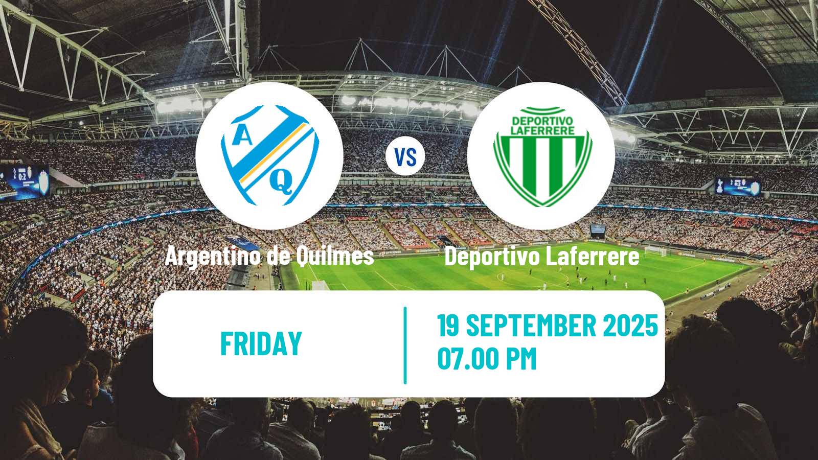 Football Argentinian Primera B Argentino de Quilmes - Deportivo Laferrere