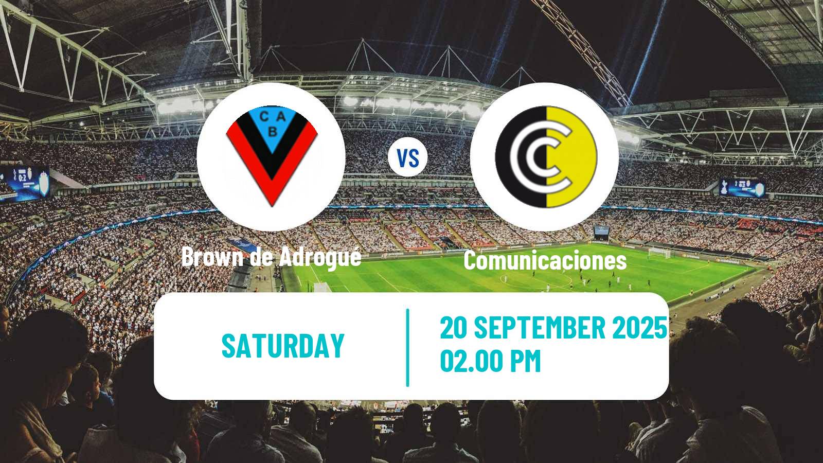 Football Argentinian Primera B Brown de Adrogué - Comunicaciones