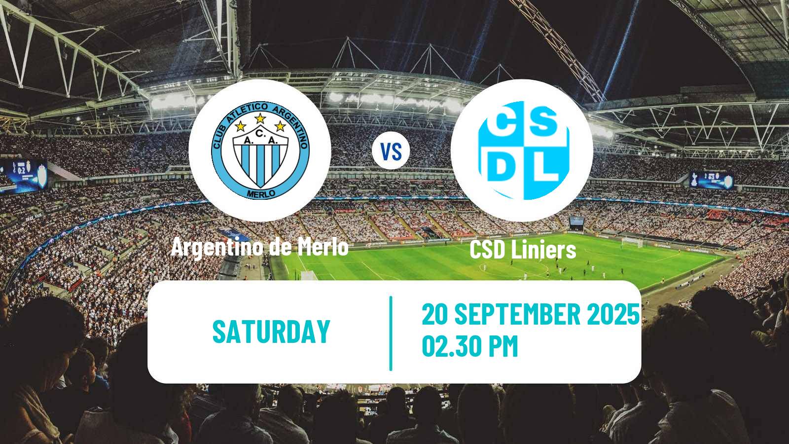 Football Argentinian Primera B Argentino de Merlo - Liniers