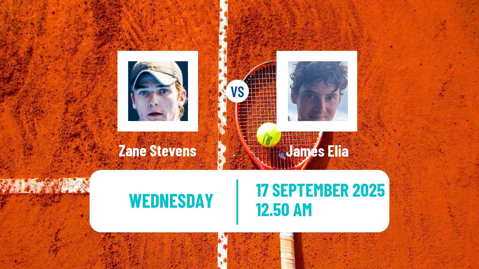 Tennis ITF M25 Tamworth 2 Men Zane Stevens - James Elia