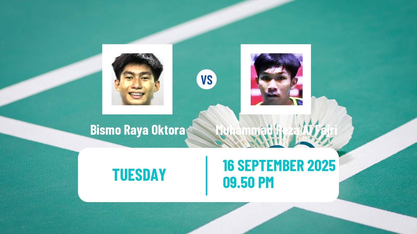 Badminton BWF World Tour Indonesia Masters 2 Men Bismo Raya Oktora - Muhammad Reza Al Fajri
