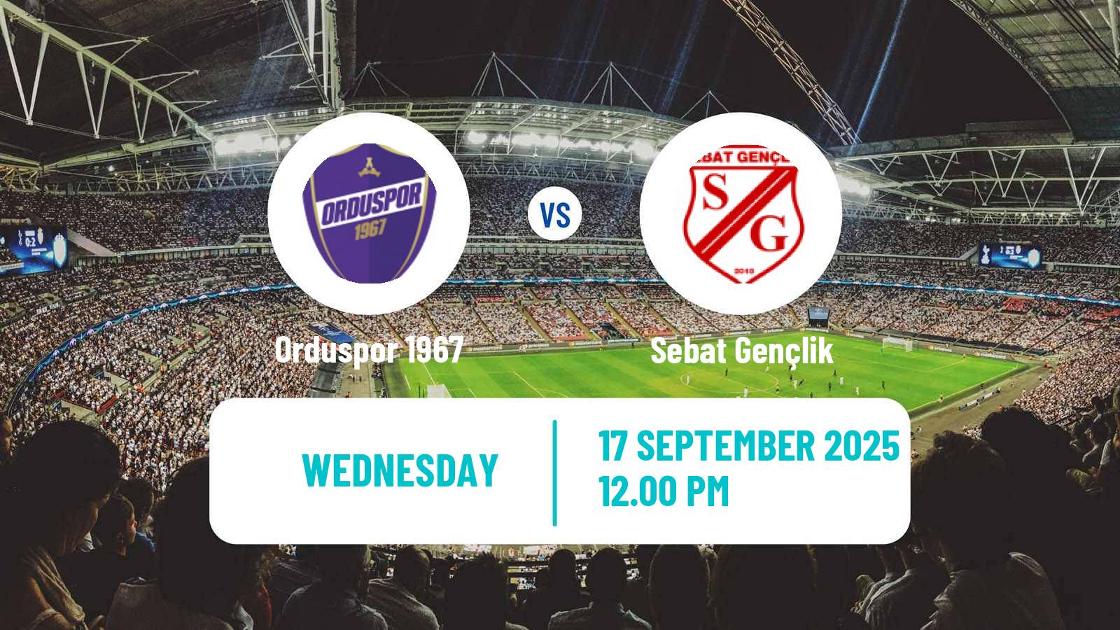 Football Turkish Cup Orduspor 1967 - Sebat Gençlik