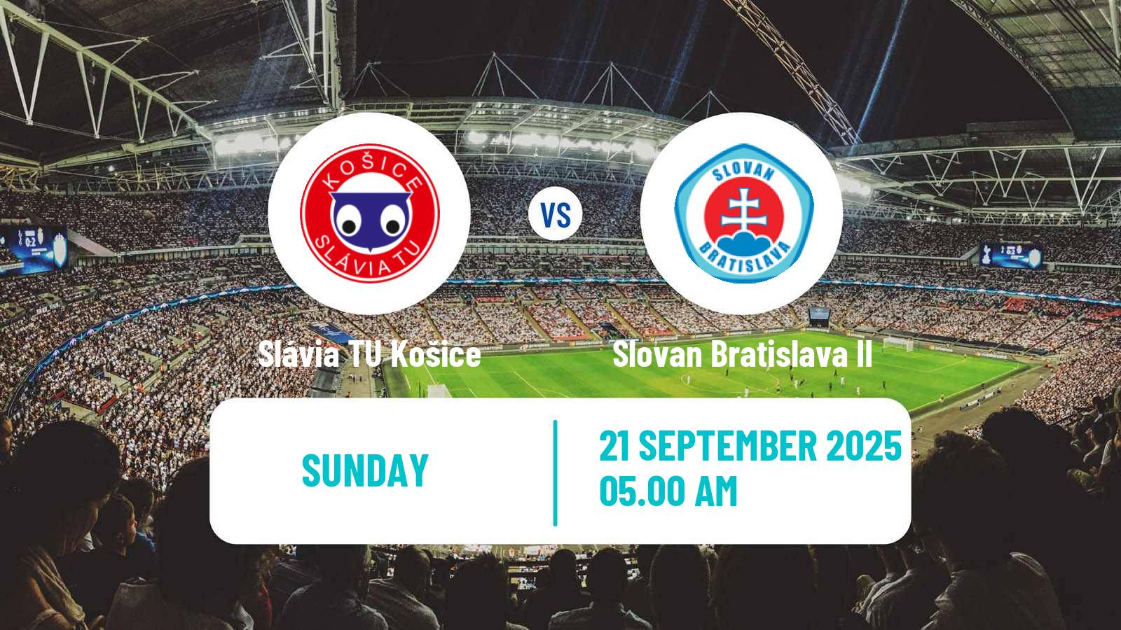 Football Slovak 2 Liga Slávia TU Košice - Slovan Bratislava II