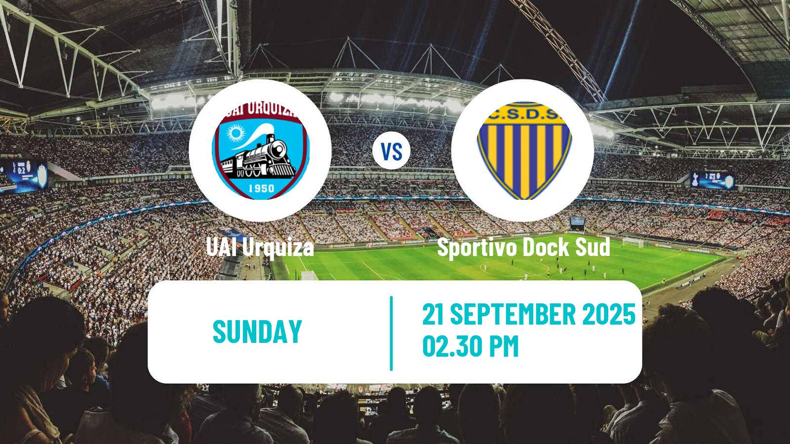 Football Argentinian Primera B UAI Urquiza - Sportivo Dock Sud