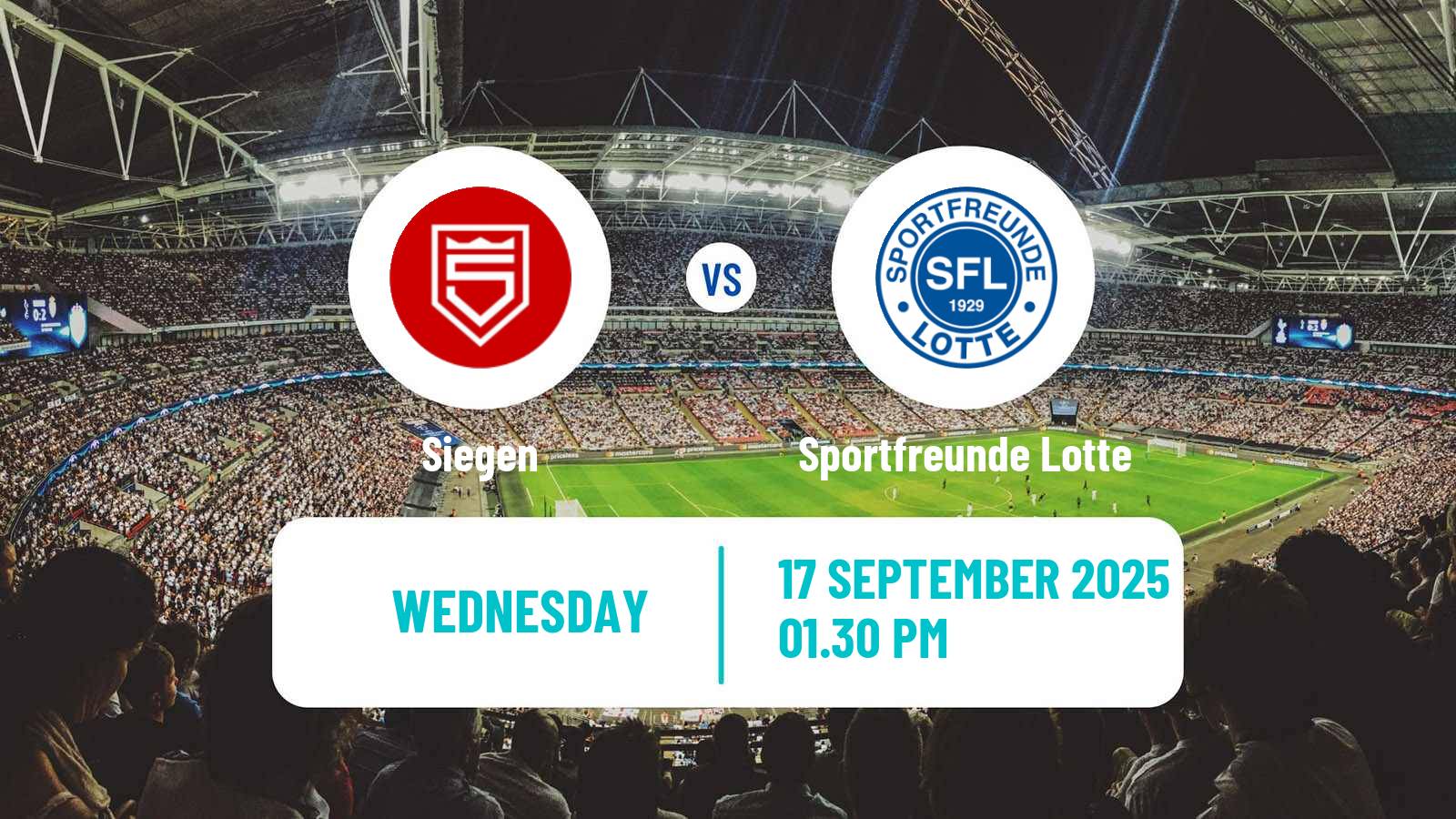 Football German Regionalliga West Siegen - Sportfreunde Lotte
