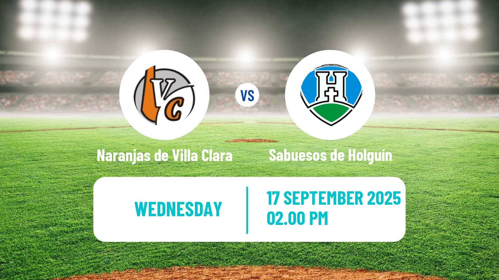 Baseball Cuba Serie Nacional Baseball Naranjas de Villa Clara - Sabuesos de Holguín