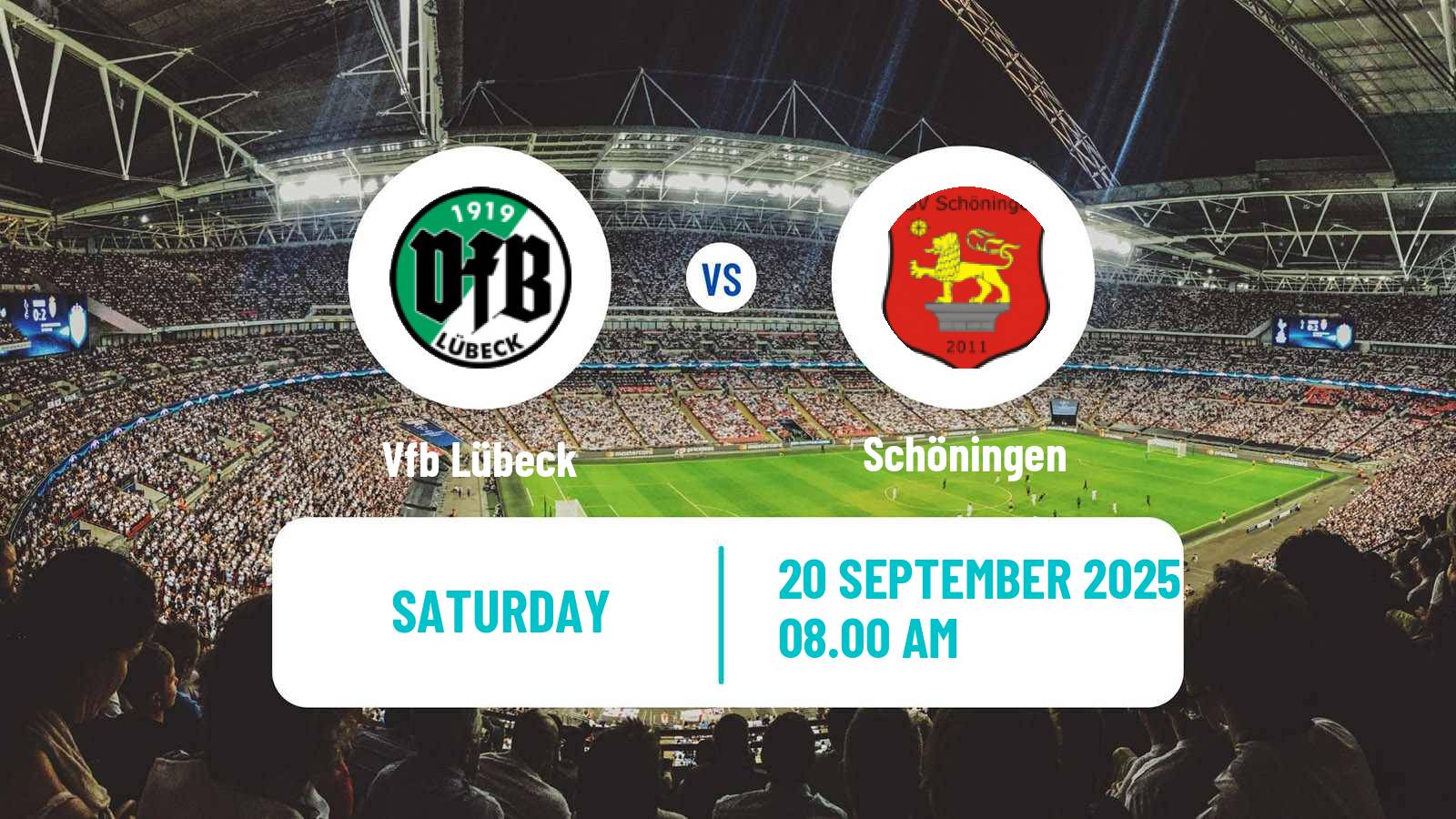 Football German Regionalliga North Lübeck - Schöningen