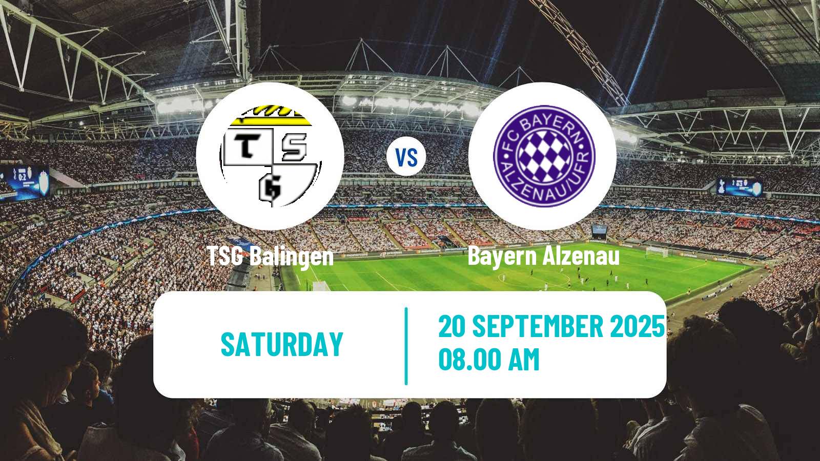 Football German Regionalliga Sudwest Balingen - Bayern Alzenau