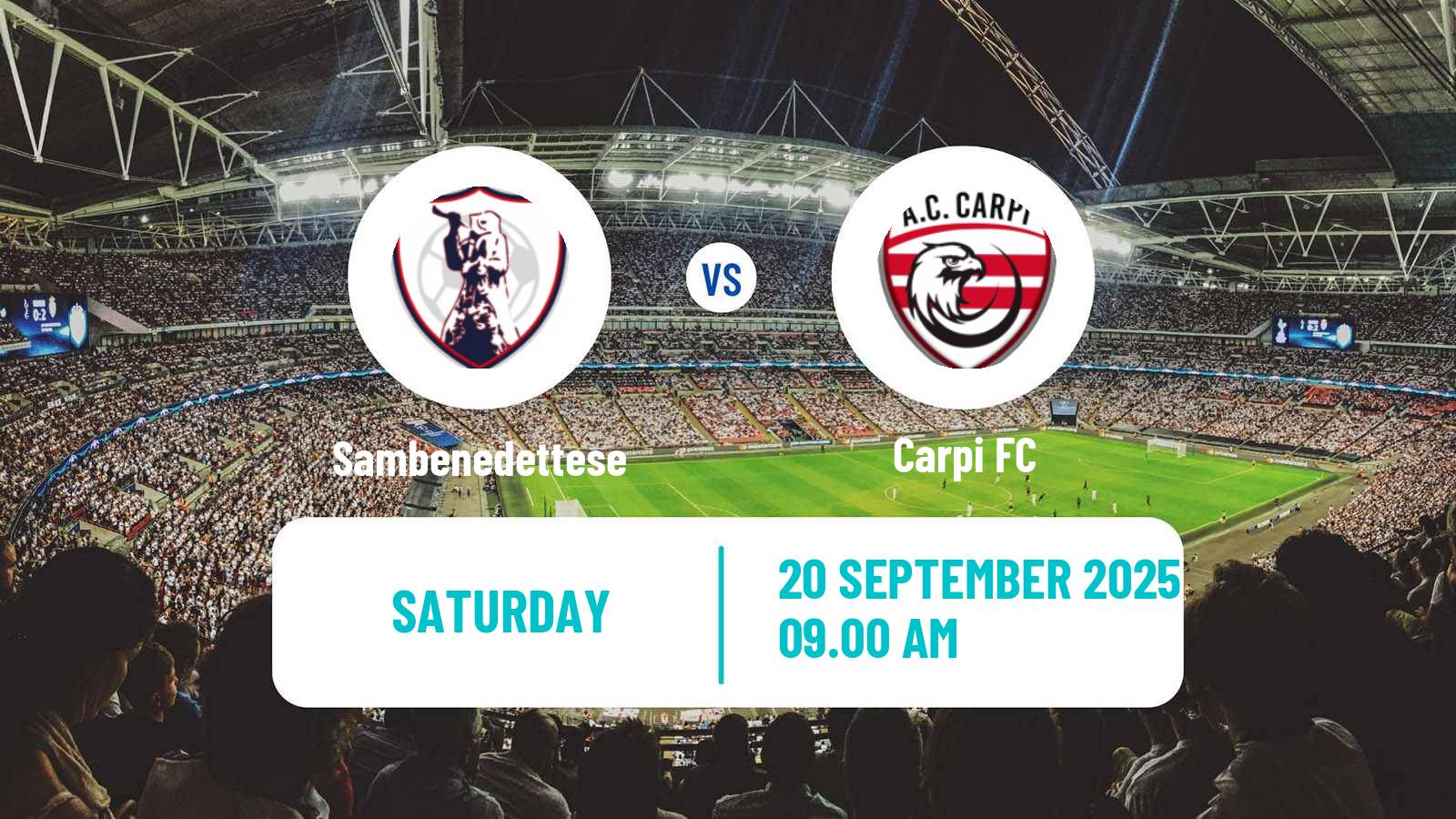 Football Italian Serie C Group B Sambenedettese - Carpi