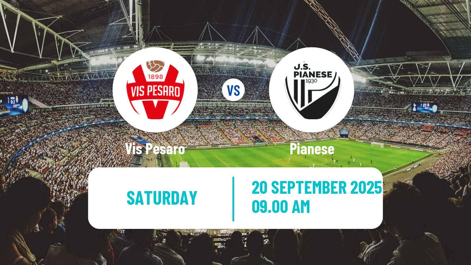 Football Italian Serie C Group B Vis Pesaro - Pianese