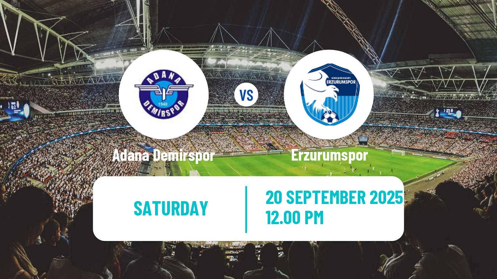 Football Turkish First League Adana Demirspor - Erzurumspor