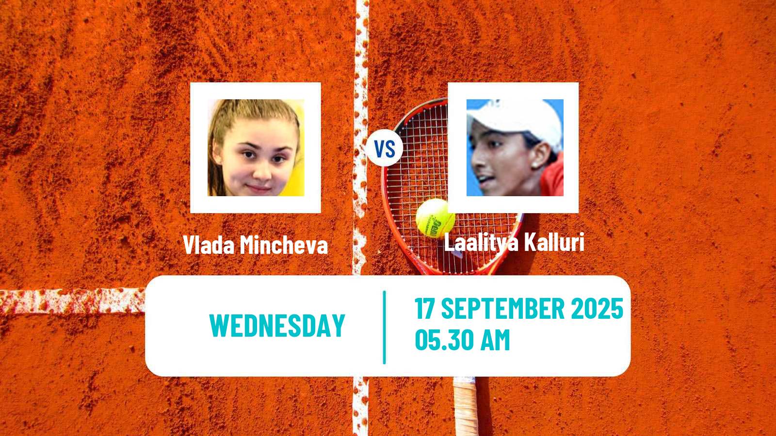 Tennis ITF W15 Gurugram Women Vlada Mincheva - Laalitya Kalluri