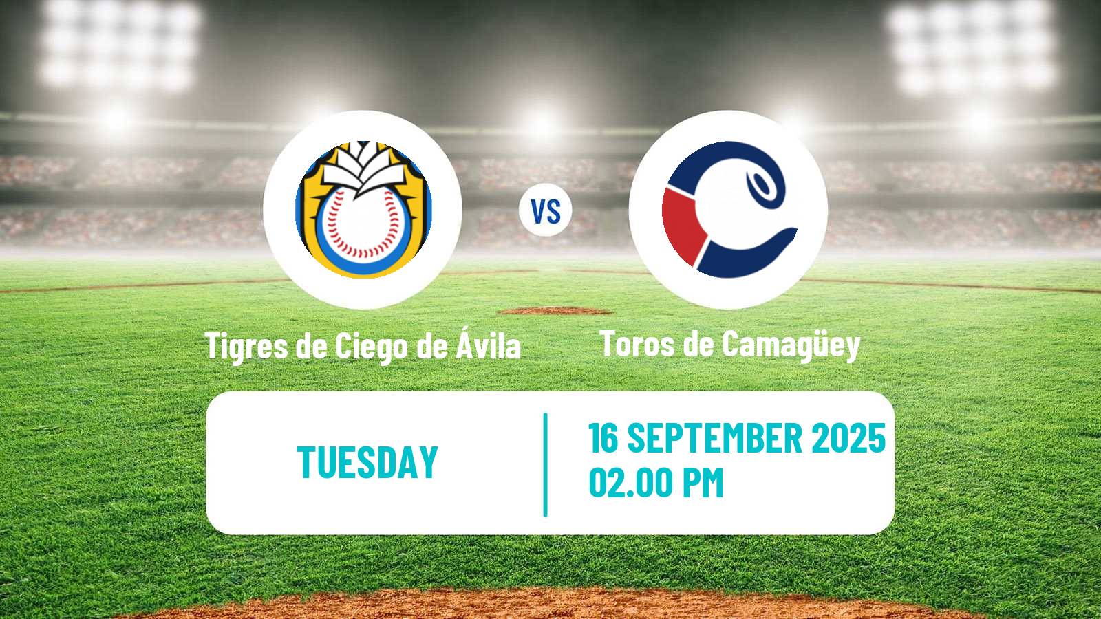 Baseball Cuba Serie Nacional Baseball Tigres de Ciego de Ávila - Toros de Camagüey