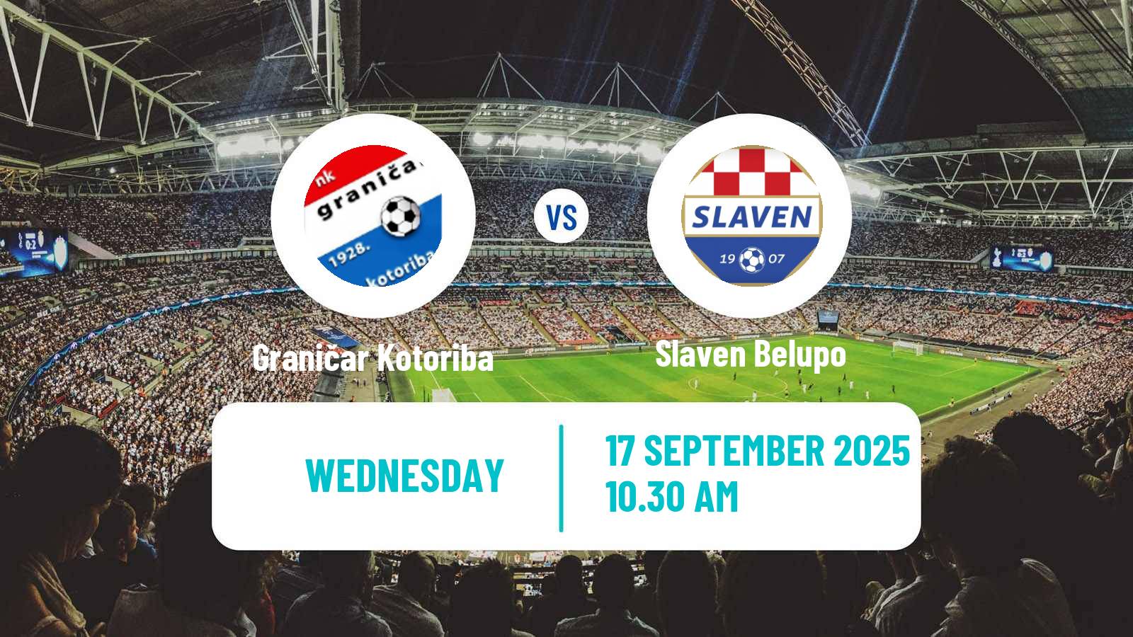 Football Croatian Cup Graničar Kotoriba - Slaven Belupo