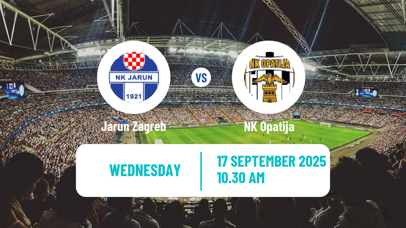 Football Croatian Prva NL Jarun Zagreb - Opatija