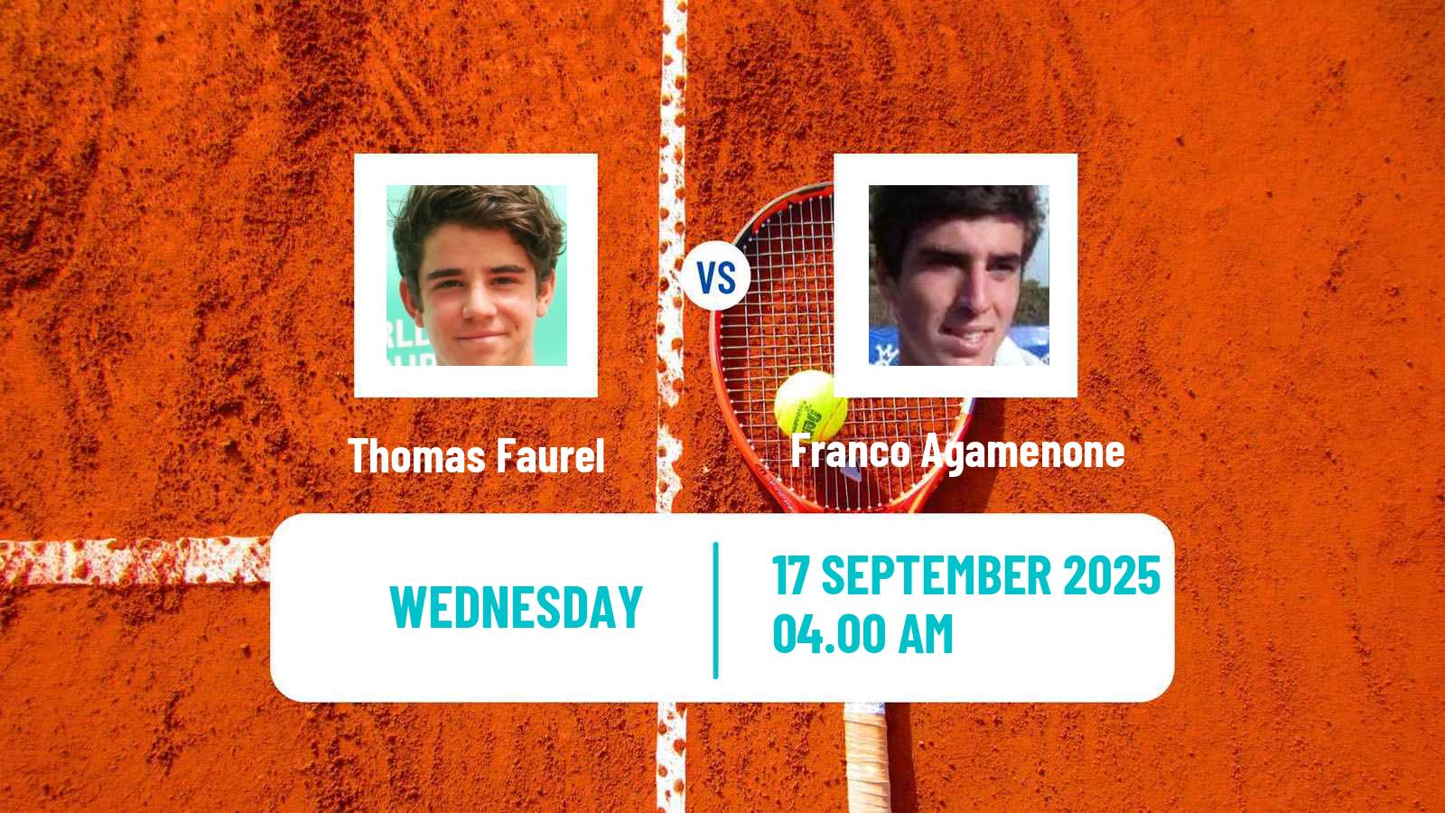 Tennis Targu Mures 2 Challenger Men Thomas Faurel - Franco Agamenone