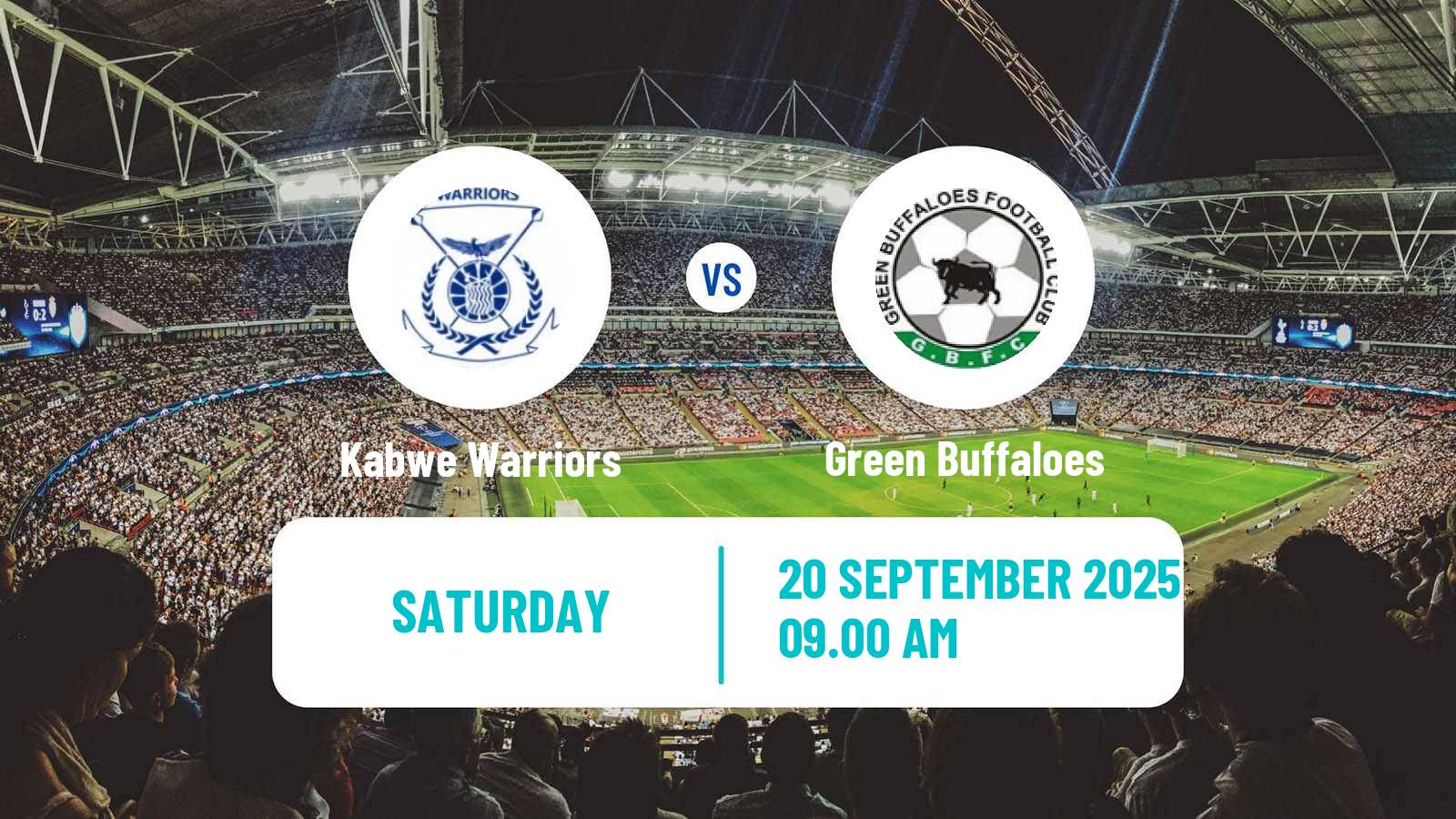Football Zambian Premier League Kabwe Warriors - Green Buffaloes