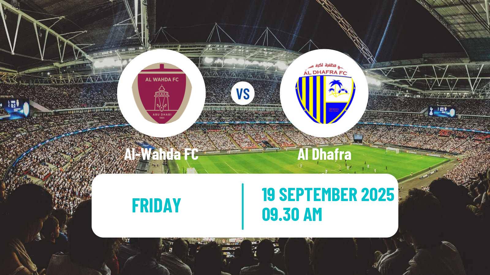 Football UAE Football League Al-Wahda - Al Dhafra