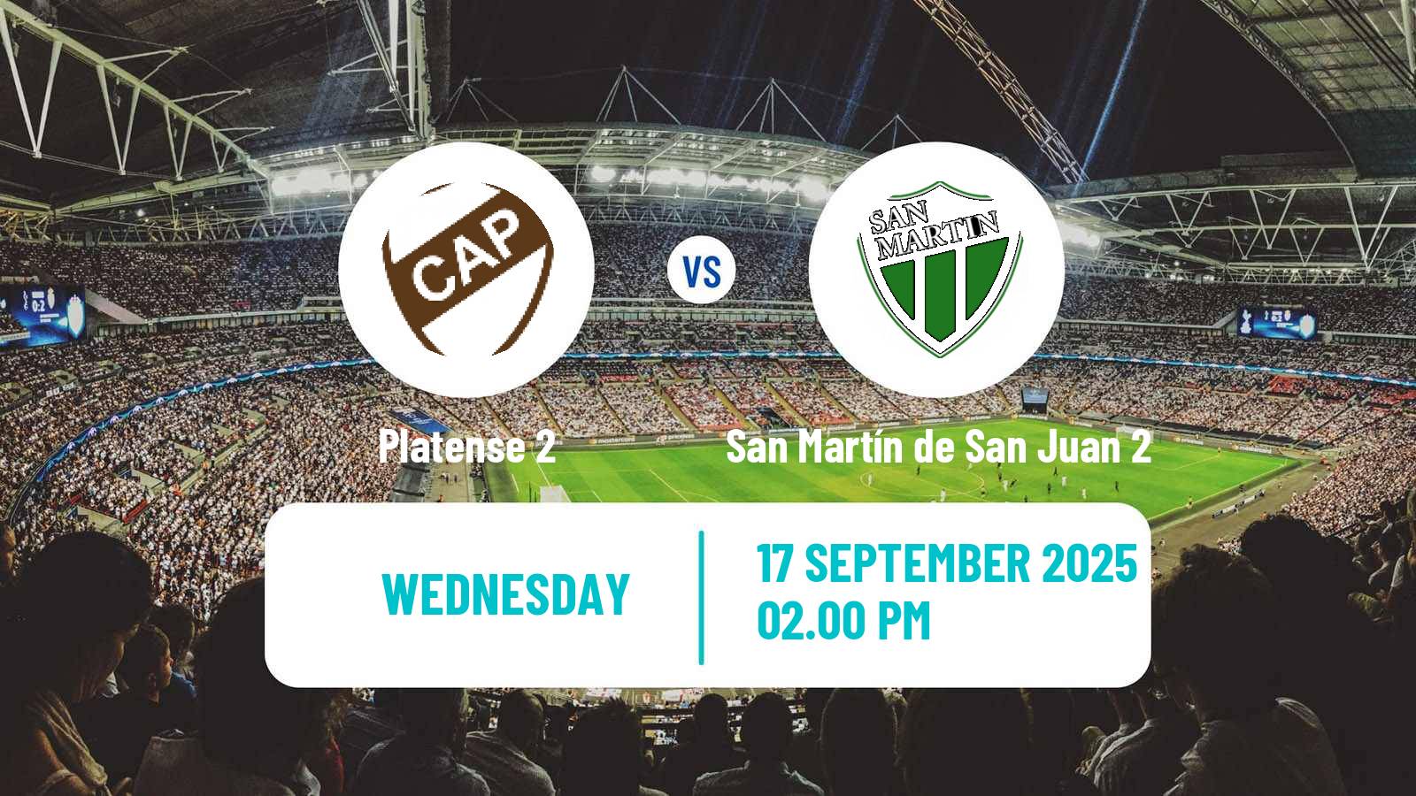 Football Argentinian Reserve League Platense 2 - San Martín de San Juan 2