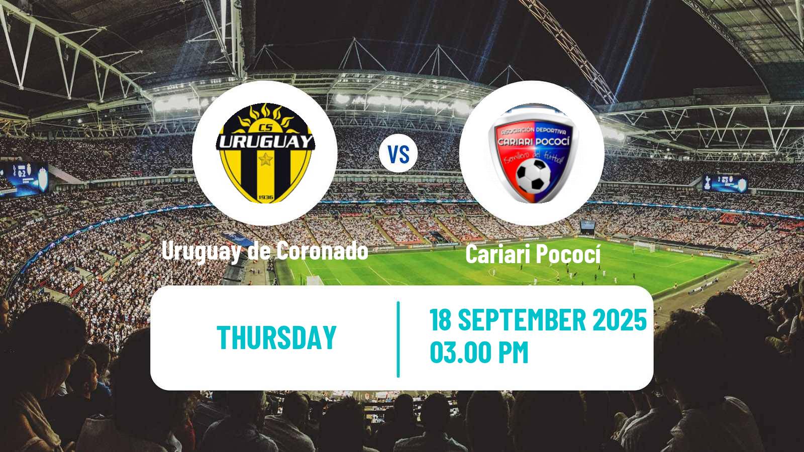 Football Costa Rican Liga de Ascenso Uruguay de Coronado - Cariari Pococí