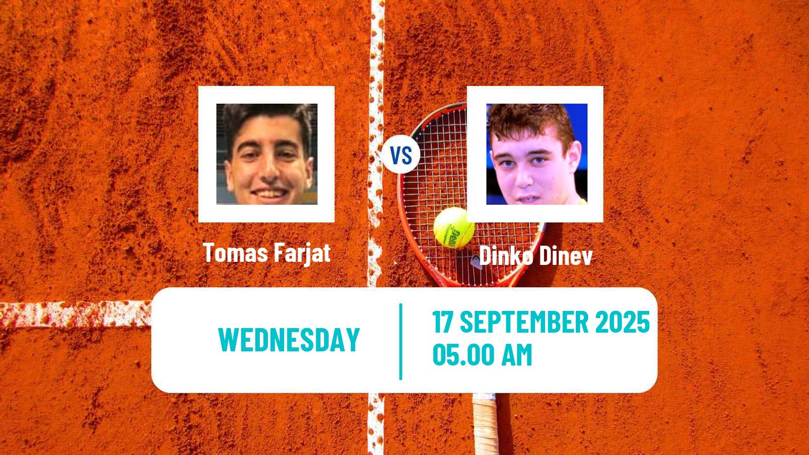 Tennis ITF M15 Kursumlijska Banja 17 Men Tomas Farjat - Dinko Dinev
